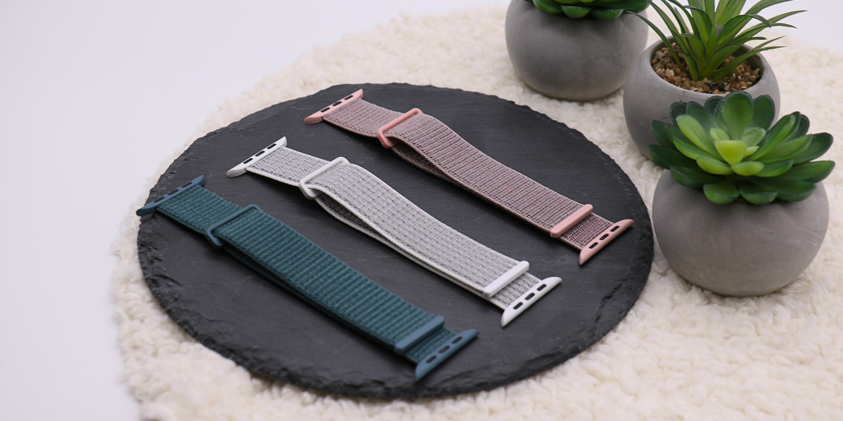 Apple Watch Stoffarmband - esntls - Armbänder aus Stoff passend für die Apple Watch