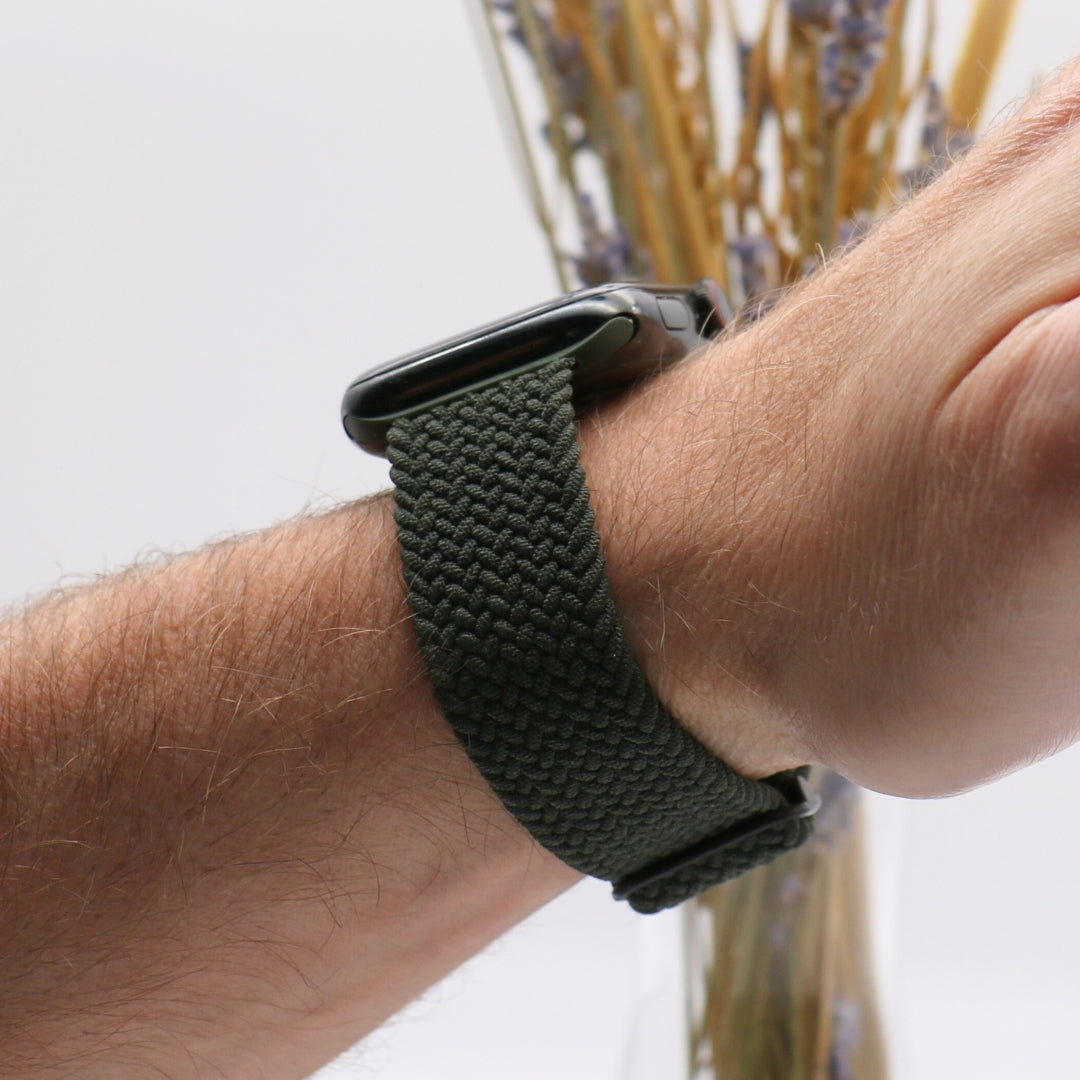 esntls - Geflochtenes Armband | Verstellbar - Armband passend für Apple Watch