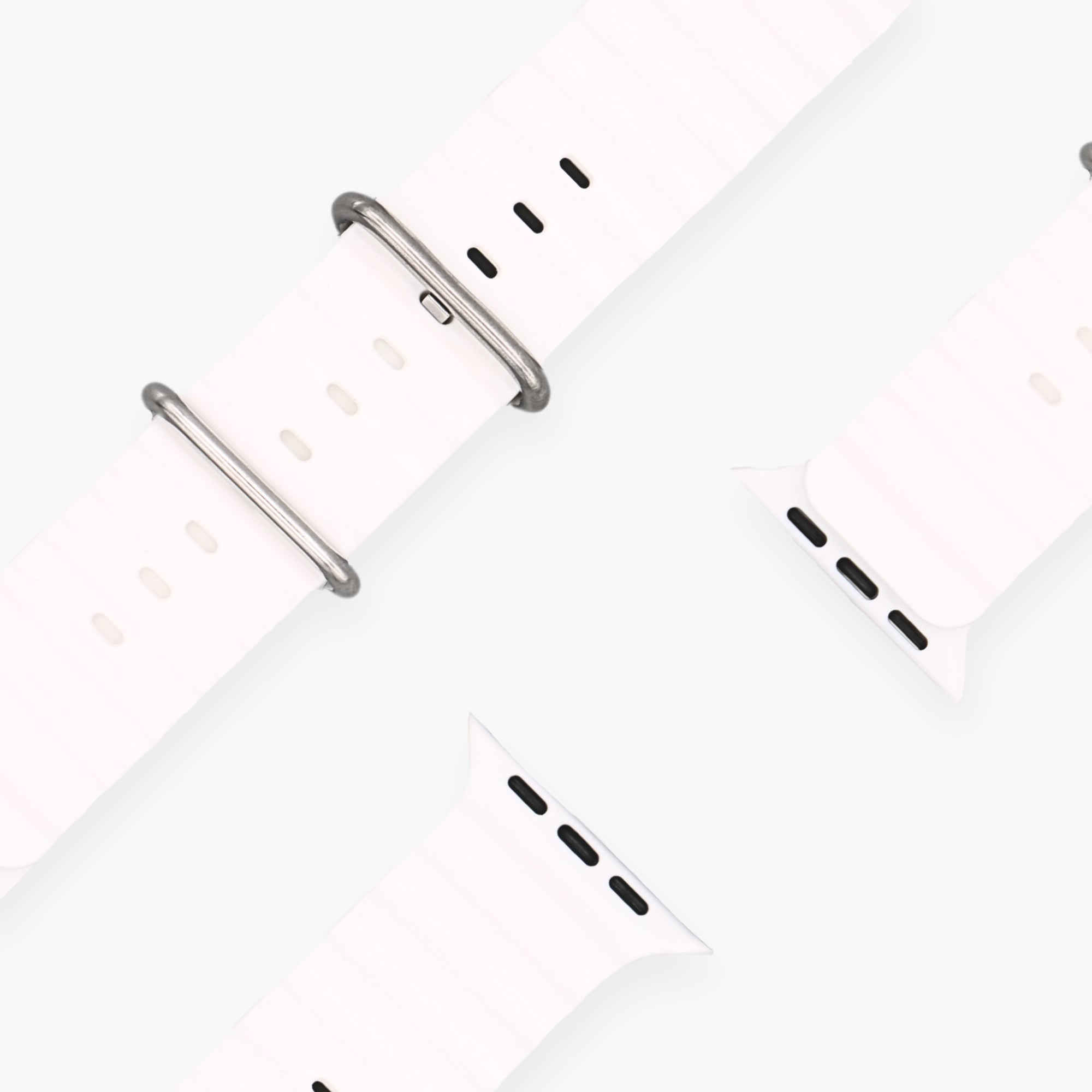 esntls - Silikon Armband Ocean Weiss - Armband passend für Apple Watch