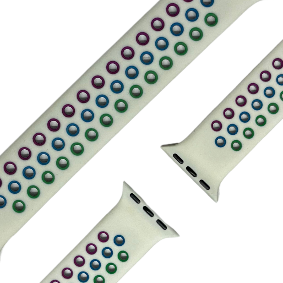 esntls - Silikon Solo Loop Armband Stolzes Weiß - Armband passend für Apple Watch