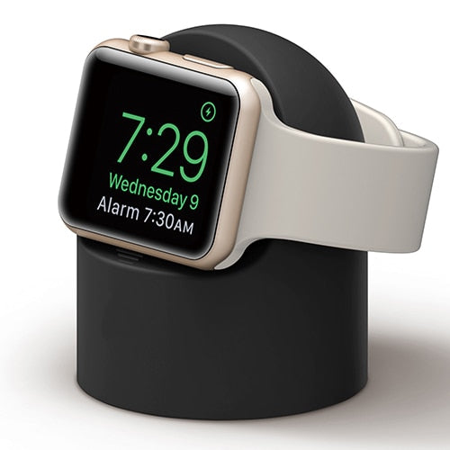 esntls - Ladestation für Apple Watch Schwarz - Uhrenaccessoires passend für Apple Watch