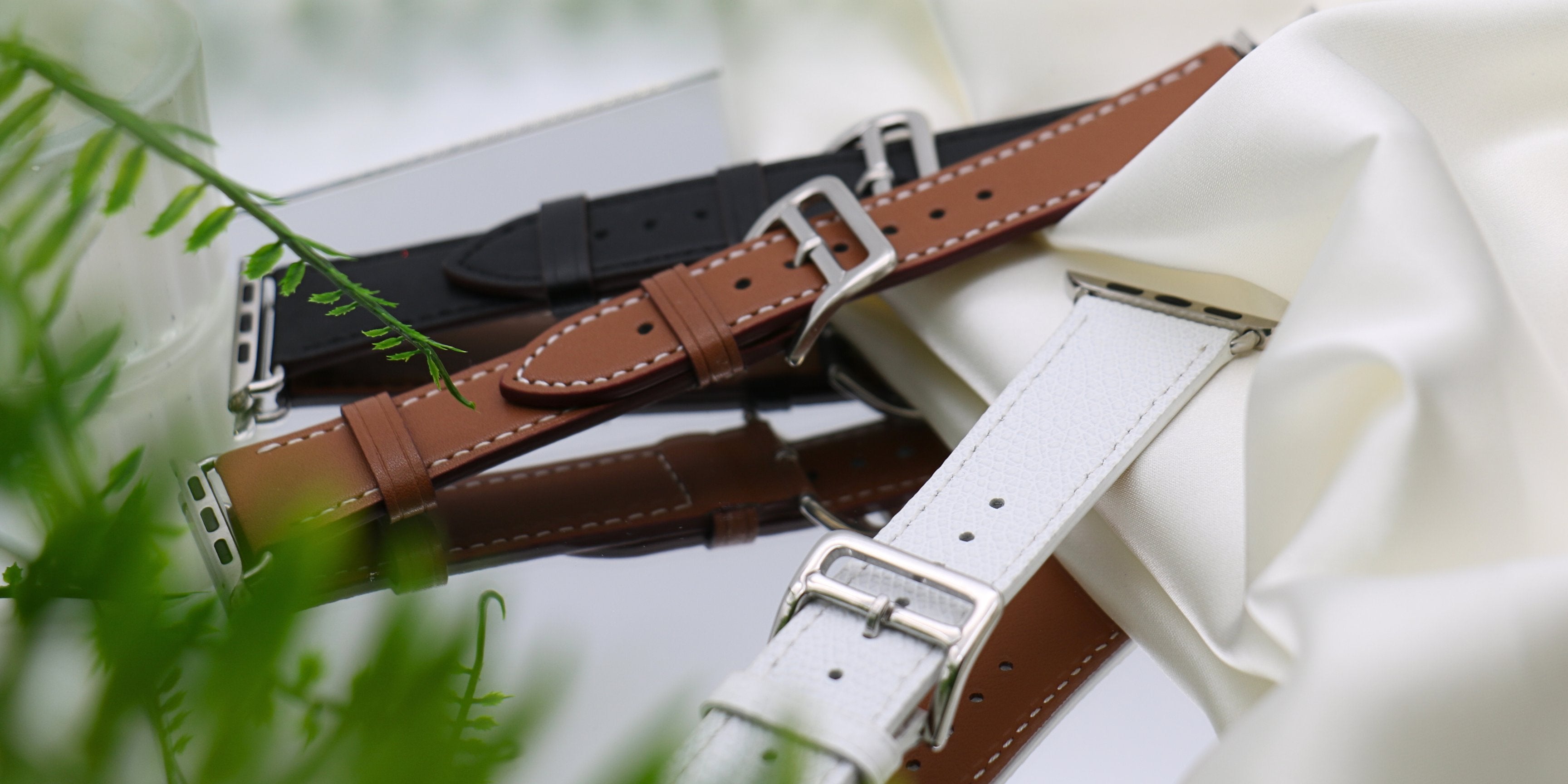 Apple Watch Armband Leder - esntls - Armbänder aus Leder passend für die Apple Watch 