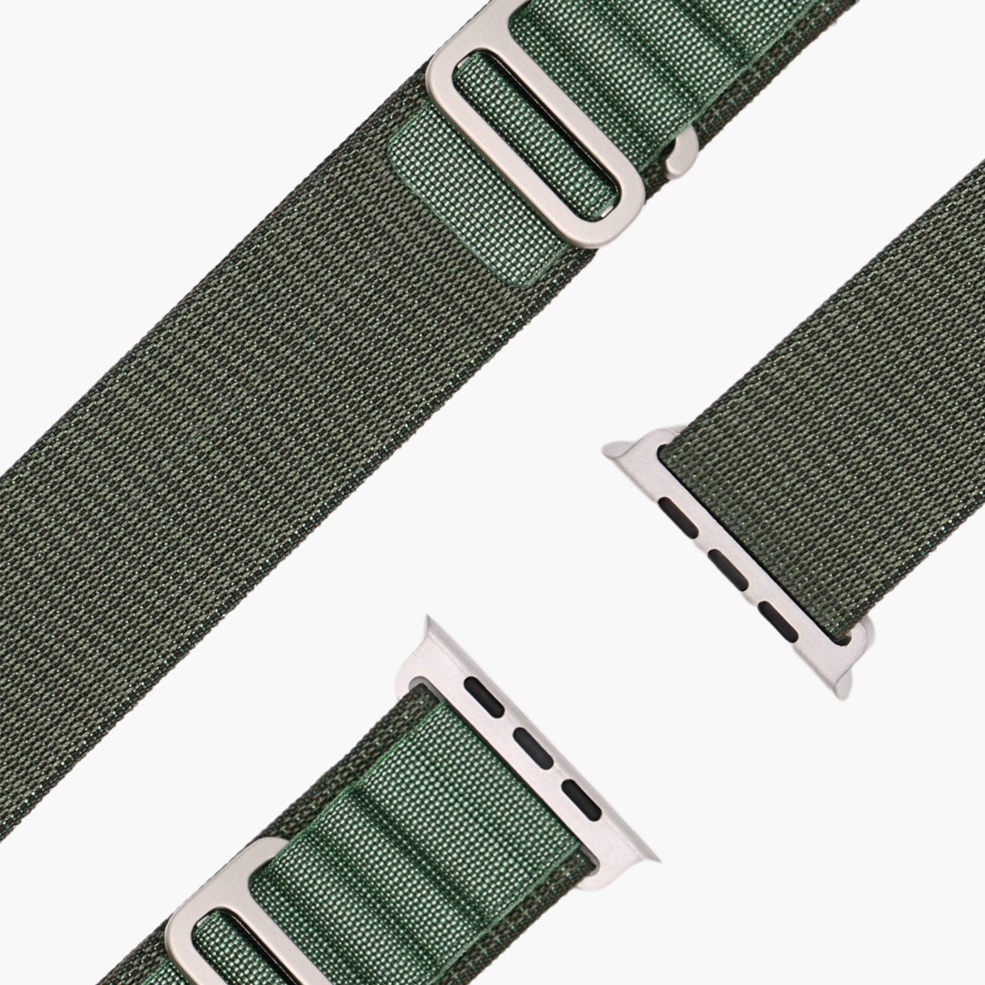 esntls alpine loop hakenverschluss olivgrün nylon passend apple armband strapazierfähig