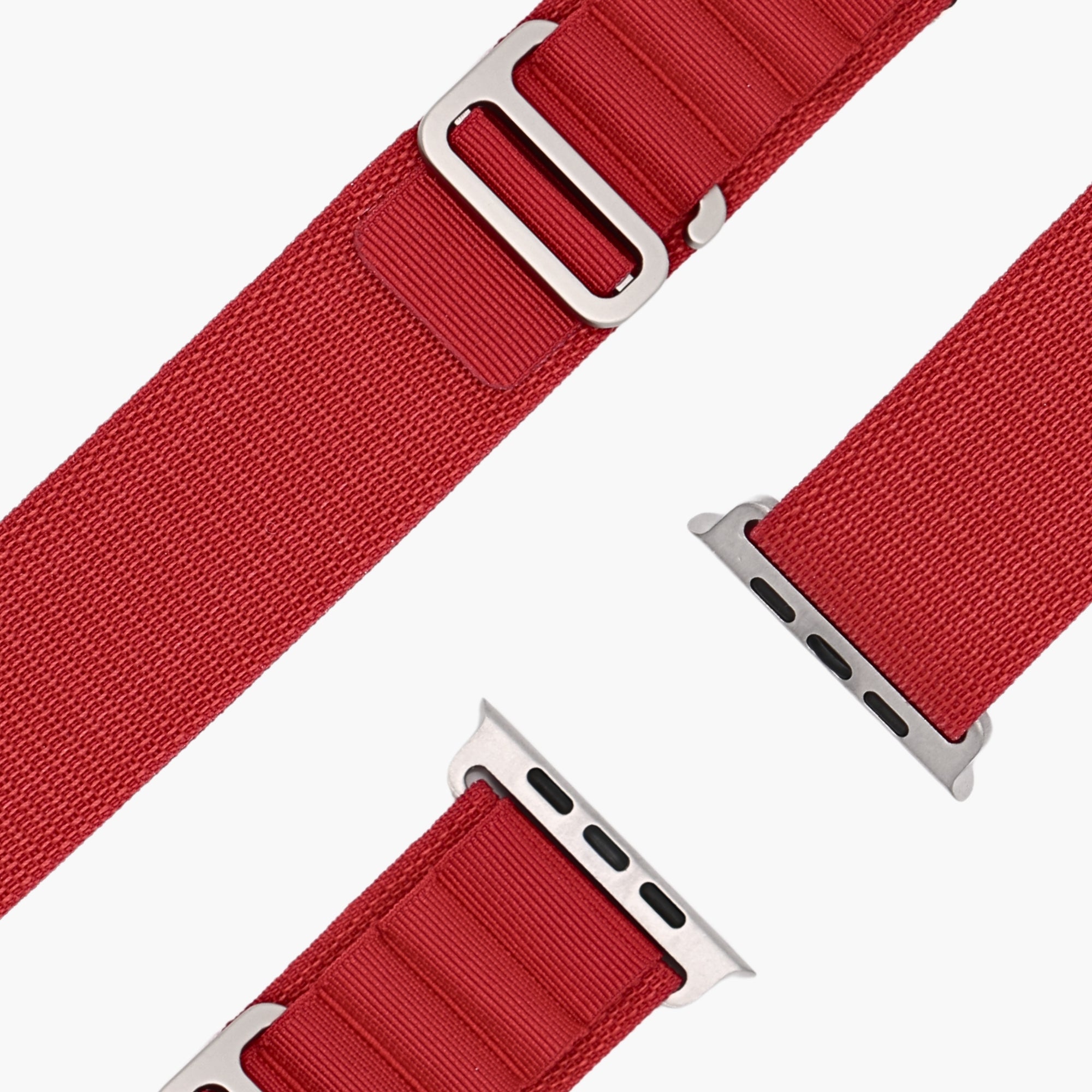 esntls alpine loop hakenverschluss rot nylon ergonomisch strapazierfähig passend apple armband