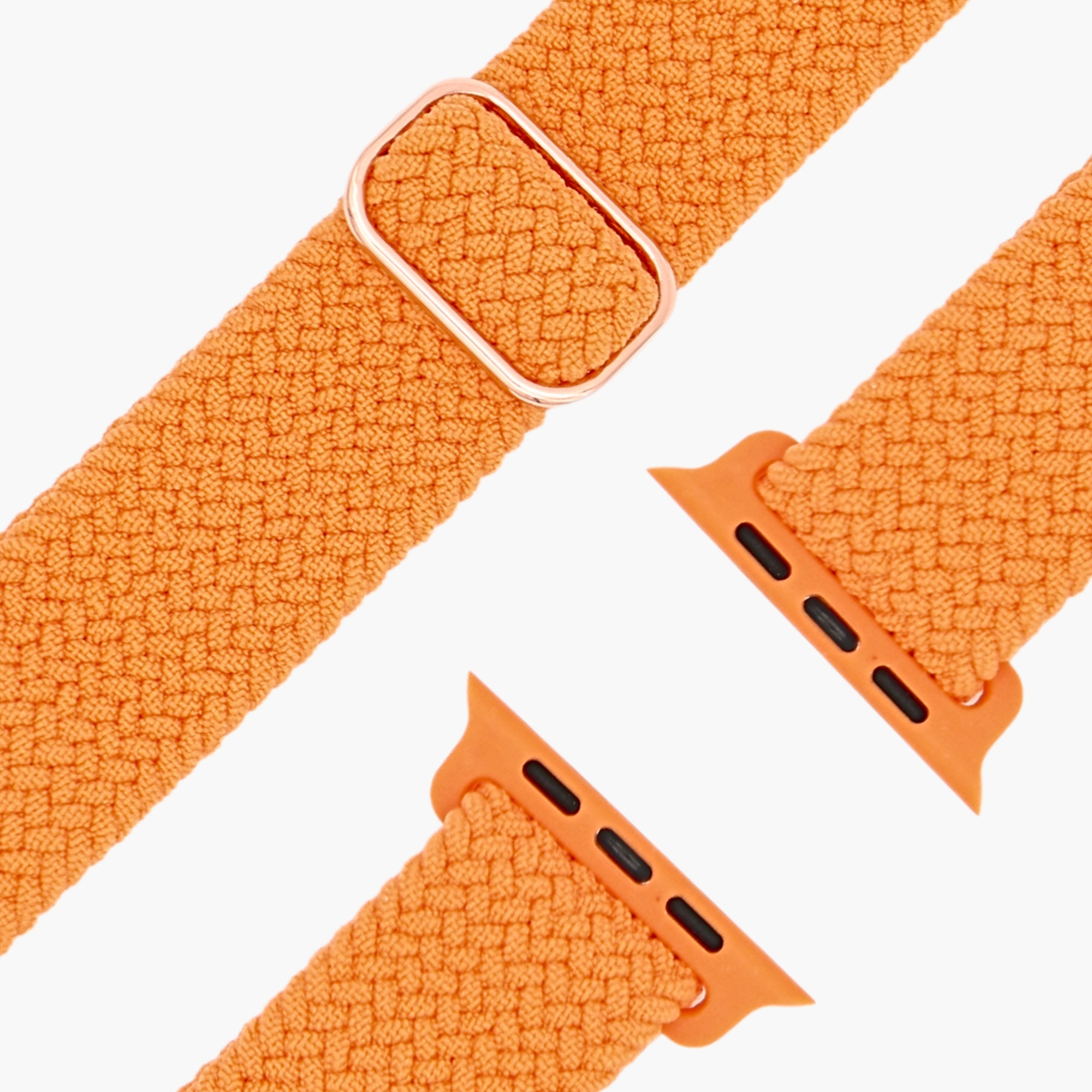 esntls geflochtenes armband nylon verstellbar orange flexibel passend apple armband