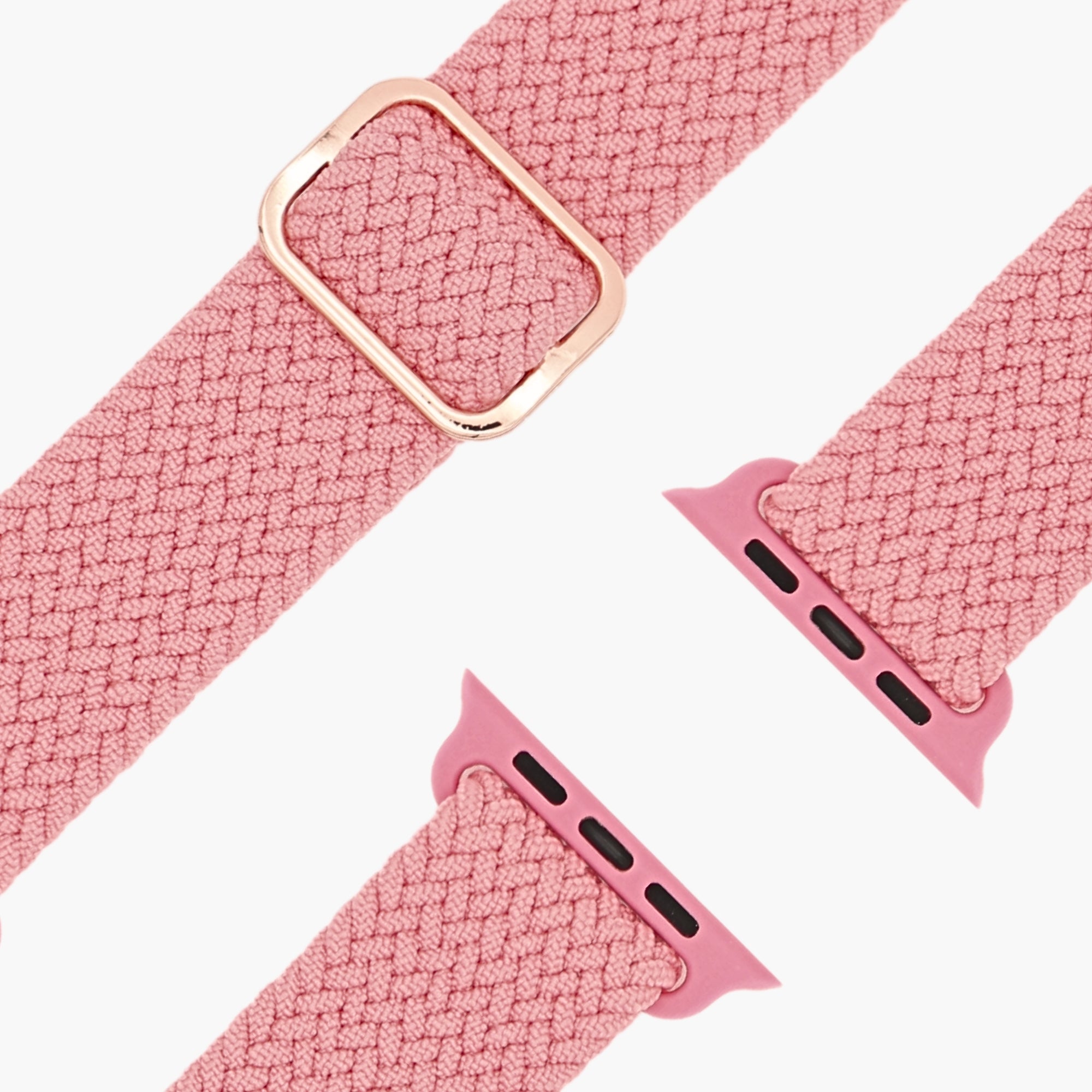 esntls geflochtenes armband nylon verstellbar pink punch atmungsaktiv passend apple armband