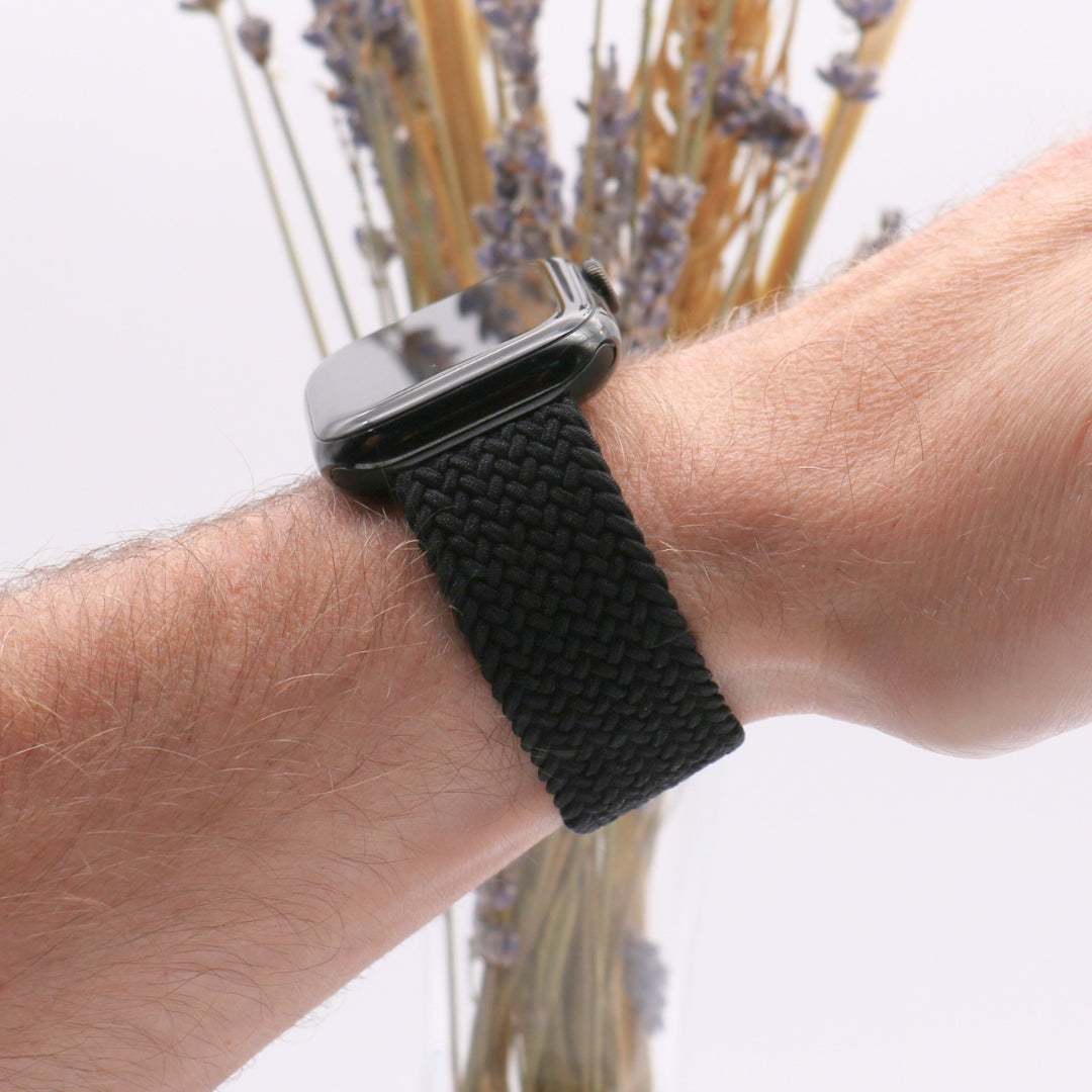 esntls - Geflochtenes Solo Loop Armband | Elastisch - Armband passend für Apple Watch