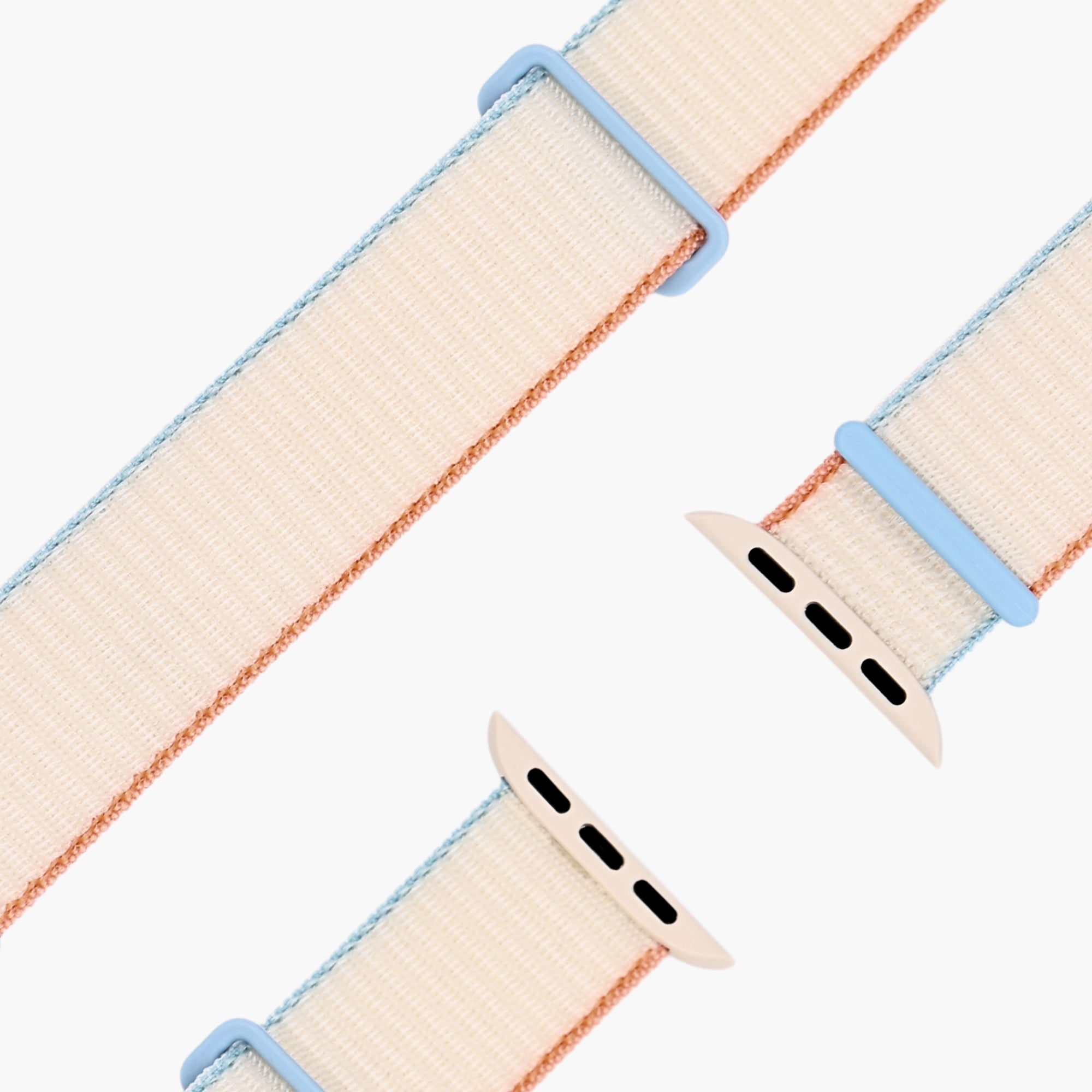 esntls - Sport Loop Armband | Klettverschluss Cream - Armband passend für Apple Watch