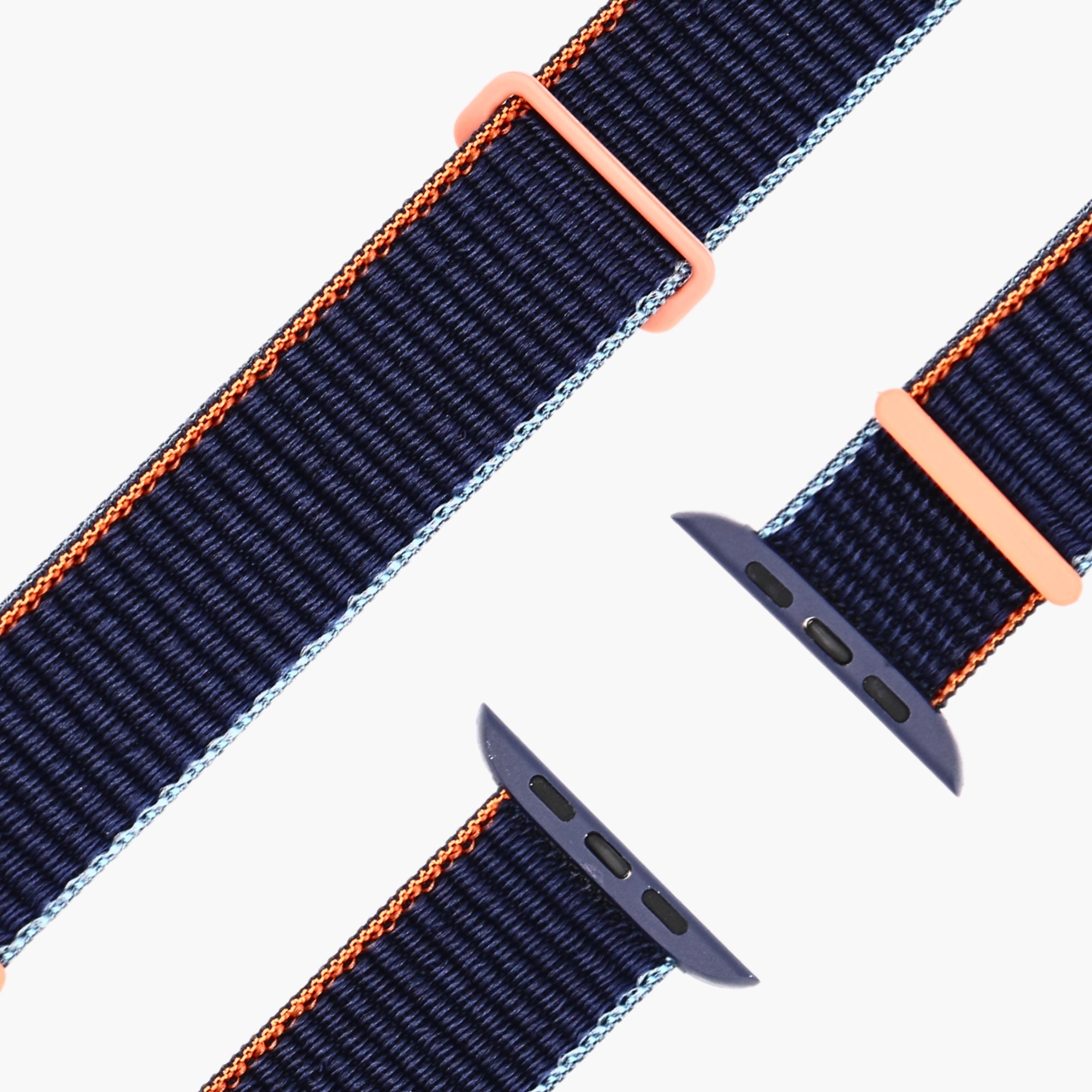 esntls - Sport Loop Armband | Klettverschluss Navyblau - Armband passend für Apple Watch