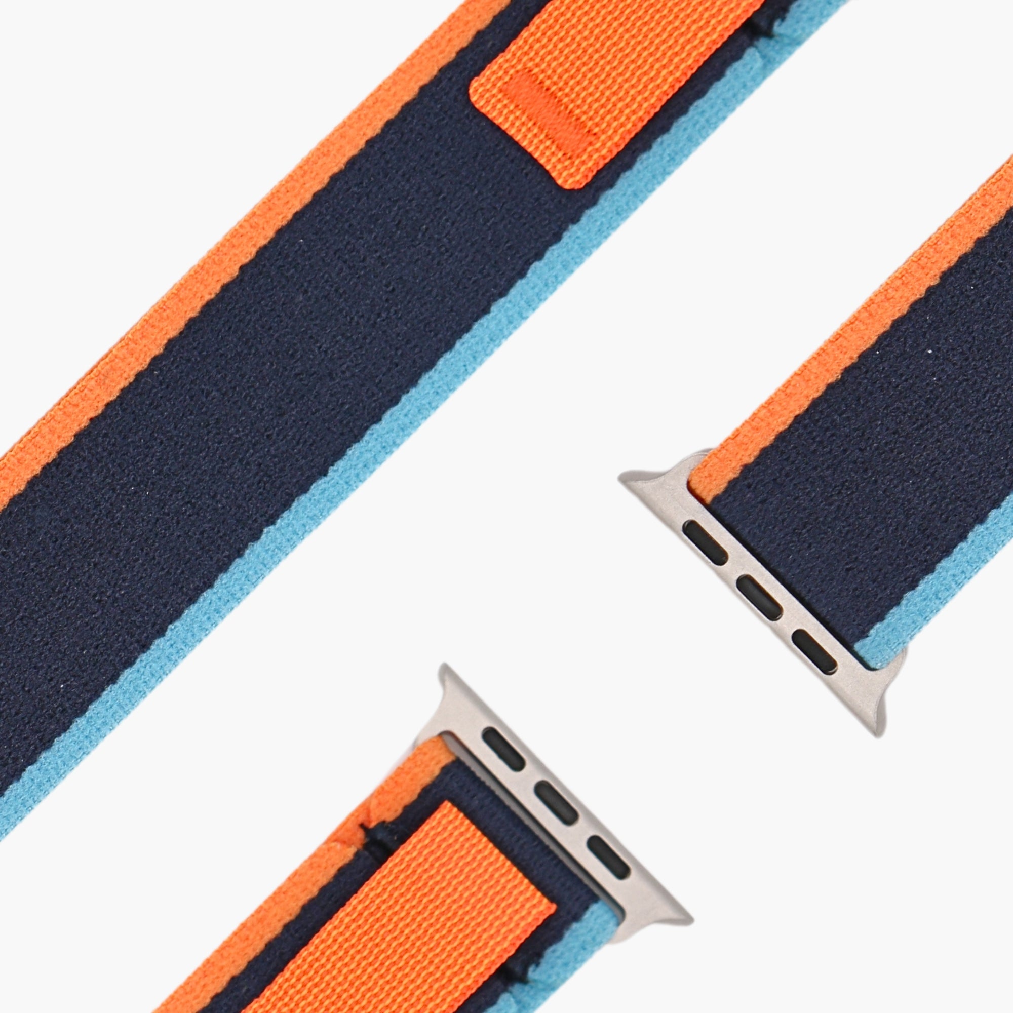 esntls trail loop klettverschluss navyblau orange passend apple armband