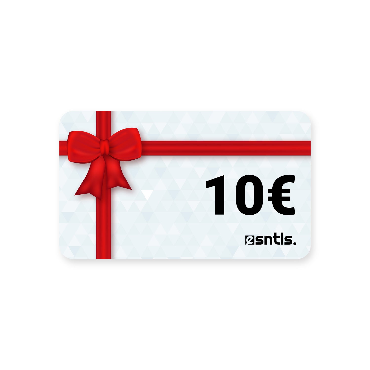 esntls geschenkgutschein 10 euro rotes band schleife geschenk karte