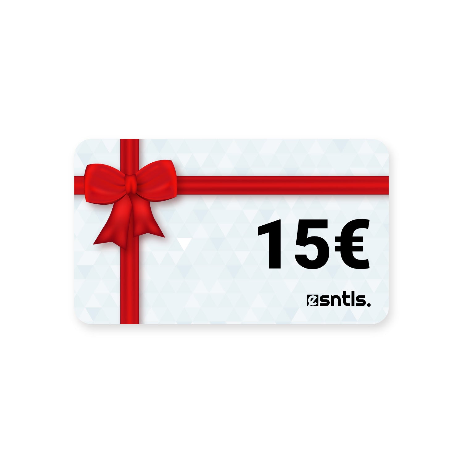 esntls geschenkgutschein 15 euro rotes band schleife geschenk karte